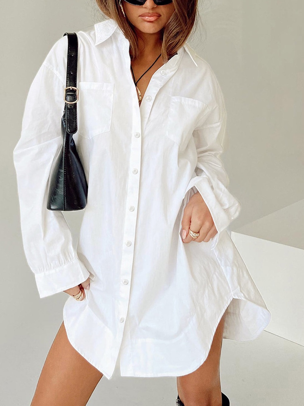 Commense Boho Button Down Long Shirt xs LL1-24